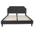 Brighton King Size Tufted Upholstered Platform Bed In Dark Gray Fabric By Flash Furniture | Beds | Modishstore - 3