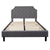 Brighton Queen Size Tufted Upholstered Platform Bed In Light Gray Fabric By Flash Furniture | Beds | Modishstore - 2