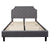 Brighton Queen Size Tufted Upholstered Platform Bed In Light Gray Fabric By Flash Furniture | Beds | Modishstore - 3