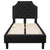 Brighton Twin Size Tufted Upholstered Platform Bed In Black Fabric By Flash Furniture | Beds | Modishstore - 3