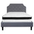Brighton Full Size Tufted Upholstered Platform Bed In Light Gray Fabric With Memory Foam Mattress By Flash Furniture | Beds | Modishstore - 3