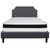 Brighton Queen Size Tufted Upholstered Platform Bed In Dark Gray Fabric With Memory Foam Mattress By Flash Furniture | Beds | Modishstore - 3