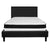 Roxbury Queen Size Tufted Upholstered Platform Bed In Black Fabric With Memory Foam Mattress By Flash Furniture | Beds | Modishstore - 3