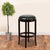 29'' High Backless Cappuccino Wood Barstool With Black Leathersoft Swivel Seat By Flash Furniture | Bar Stools | Modishstore