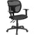 Mid-Back Black Mesh Swivel Task Office Chair With Back Height Adjustment And Adjustable Arms By Flash Furniture | Office Chairs | Modishstore