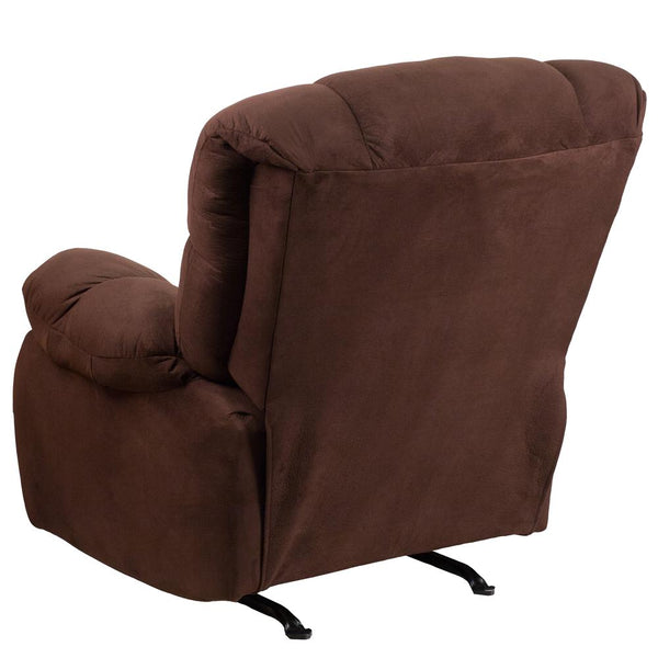 Contemporary Softsuede Fudge Microfiber Rocker Recliner By Flash Furniture | Chairs & Recliners | Modishstore - 3