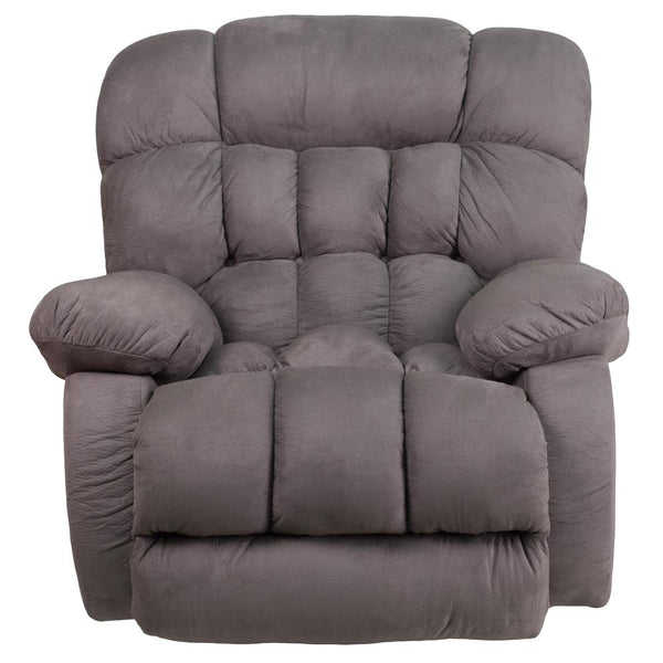 Contemporary Softsuede Graphite Microfiber Rocker Recliner By Flash Furniture | Chairs & Recliners | Modishstore - 4