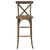 Hercules Series Dark Antique Wood Cross Back Barstool By Flash Furniture | Dining Chairs | Modishstore - 4