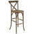 Hercules Series Dark Antique Wood Cross Back Barstool By Flash Furniture | Dining Chairs | Modishstore