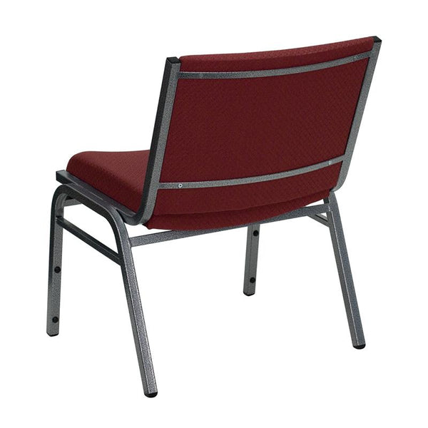 Hercules Series Big & Tall 1000 Lb. Rated Burgundy Fabric Stack Chair By Flash Furniture | Side Chairs | Modishstore - 3