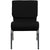 Hercules Series 21''W Stacking Church Chair In Black Fabric - Silver Vein Frame By Flash Furniture | Side Chairs | Modishstore - 4