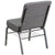 Hercules Series 21''W Church Chair In Gray Fabric With Book Rack - Silver Vein Frame By Flash Furniture | Side Chairs | Modishstore - 3
