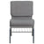 Hercules Series 21''W Church Chair In Gray Fabric With Book Rack - Silver Vein Frame By Flash Furniture | Side Chairs | Modishstore - 4