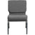 Hercules Series 21''W Stacking Church Chair In Gray Fabric - Silver Vein Frame By Flash Furniture | Side Chairs | Modishstore - 4