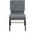 Hercules Series 18.5''W Church Chair In Gray Fabric With Book Rack - Gold Vein Frame By Flash Furniture | Side Chairs | Modishstore - 4