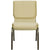 Hercules Series 18.5''W Stacking Church Chair In Beige Patterned Fabric - Gold Vein Frame By Flash Furniture | Side Chairs | Modishstore - 4