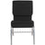 Hercules Series 18.5''W Church Chair In Black Fabric With Book Rack - Silver Vein Frame By Flash Furniture | Side Chairs | Modishstore - 4