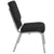 Hercules Series 18.5''W Stacking Church Chair In Black Fabric - Silver Vein Frame By Flash Furniture | Side Chairs | Modishstore - 2
