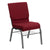 Hercules Series 18.5''W Church Chair In Burgundy Fabric With Book Rack - Silver Vein Frame By Flash Furniture | Side Chairs | Modishstore