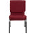 Hercules Series 18.5''W Stacking Church Chair In Burgundy Fabric - Silver Vein Frame By Flash Furniture | Side Chairs | Modishstore - 4