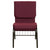 Hercules Series 18.5''W Church Chair In Burgundy Patterned Fabric With Book Rack - Gold Vein Frame By Flash Furniture | Side Chairs | Modishstore - 4