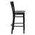 Hercules Series Black Circle Back Metal Restaurant Barstool - Mahogany Wood Seat By Flash Furniture | Bar Stools | Modishstore - 2
