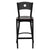 Hercules Series Black Circle Back Metal Restaurant Barstool - Mahogany Wood Seat By Flash Furniture | Bar Stools | Modishstore - 4