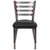 Hercules Series Clear Coated Ladder Back Metal Restaurant Chair - Black Vinyl Seat By Flash Furniture | Dining Chairs | Modishstore - 4