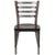 Hercules Series Clear Coated Ladder Back Metal Restaurant Chair - Walnut Wood Seat By Flash Furniture | Dining Chairs | Modishstore - 4