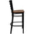 Hercules Series Black Ladder Back Metal Restaurant Barstool - Cherry Wood Seat By Flash Furniture | Bar Stools | Modishstore - 2