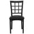 Hercules Series Black Window Back Metal Restaurant Chair - Black Vinyl Seat By Flash Furniture | Dining Chairs | Modishstore - 4