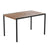 Outdoor Dining Table With Synthetic Teak Poly Slats - 30