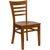 Hercules Series Ladder Back Cherry Wood Restaurant Chair By Flash Furniture | Dining Chairs | Modishstore