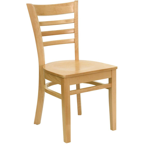 Hercules Series Ladder Back Natural Wood Restaurant Chair By Flash Furniture | Dining Chairs | Modishstore
