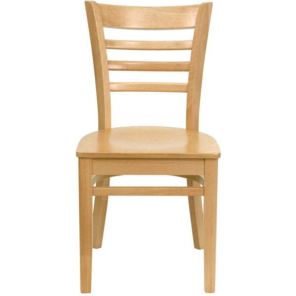 Hercules Series Ladder Back Natural Wood Restaurant Chair By Flash Furniture | Dining Chairs | Modishstore - 4
