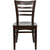 Hercules Series Ladder Back Walnut Wood Restaurant Chair By Flash Furniture | Dining Chairs | Modishstore - 4
