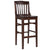 Hercules Series School House Back Walnut Wood Restaurant Barstool By Flash Furniture | Bar Stools | Modishstore