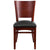Lacey Series Solid Back Mahogany Wood Restaurant Chair - Black Vinyl Seat By Flash Furniture | Dining Chairs | Modishstore - 4