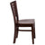 Darby Series Slat Back Walnut Wood Restaurant Chair By Flash Furniture | Dining Chairs | Modishstore - 2