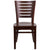 Darby Series Slat Back Walnut Wood Restaurant Chair By Flash Furniture | Dining Chairs | Modishstore - 4