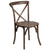 Hercules Series Stackable Early American Wood Cross Back Chair By Flash Furniture | Dining Chairs | Modishstore