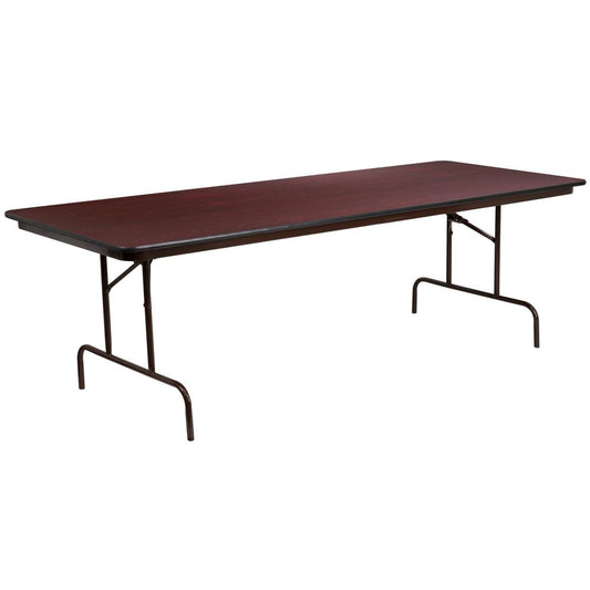 36'' X 96'' Rectangular High Pressure Mahogany Laminate Folding Banquet Table By Flash Furniture | Side Tables | Modishstore