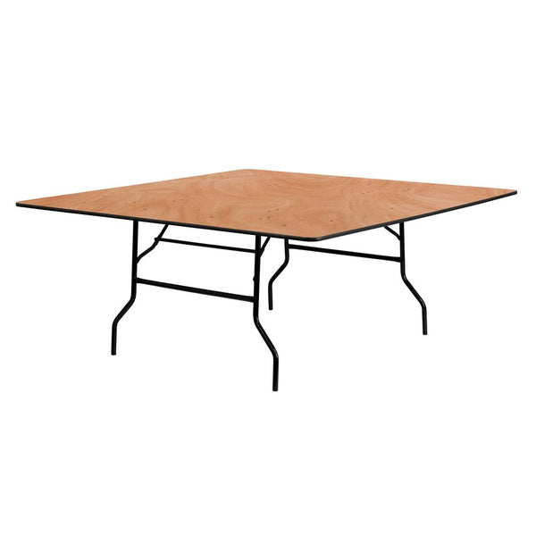 6-Foot Square Wood Folding Banquet Table By Flash Furniture | Side Tables | Modishstore