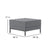 Hercules Imagination Series Gray Leathersoft Ottoman By Flash Furniture | Ottomans | Modishstore - 4