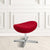 Red Fabric Saddle Wing Ottoman By Flash Furniture | Ottomans | Modishstore