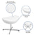 White Leathersoft Saddle Wing Ottoman By Flash Furniture | Ottomans | Modishstore - 4