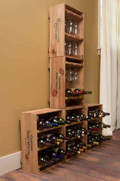 Napa East Wine Crate 12 Wine Glass Holder