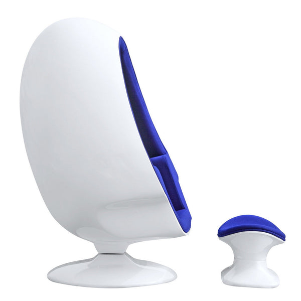 Fine Mod Imports Alpha Egg Chair and Ottoman | Lounge Chairs | Modishstore-4