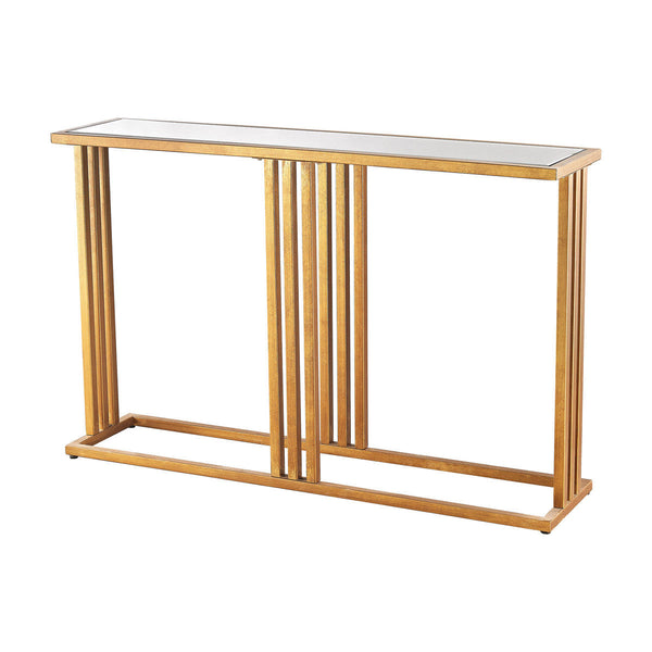 Dimond Home Andy Console In Gold Leaf And Clear Mirror | Modishstore | Console Tables