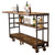 Napa East Vintage Cart Rolling Bar with Shelf